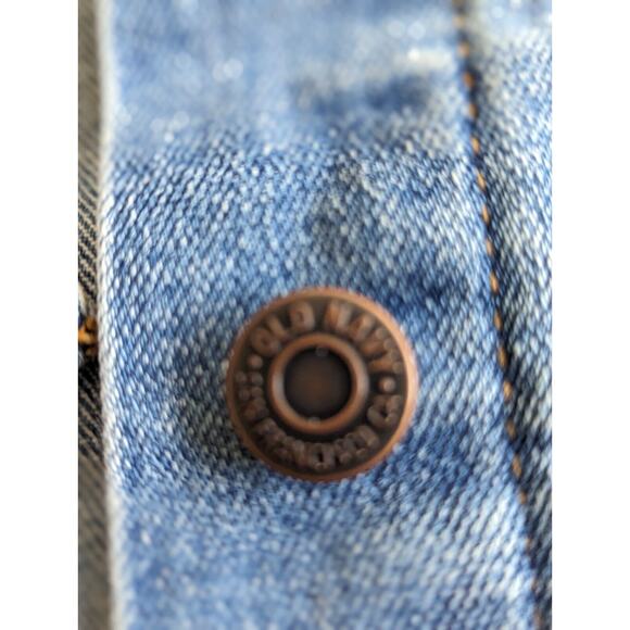 Old Navy Women’s Denim Jean Button Up Jacket Blue Size Medium Photos Measurement - Picture 9 of 10